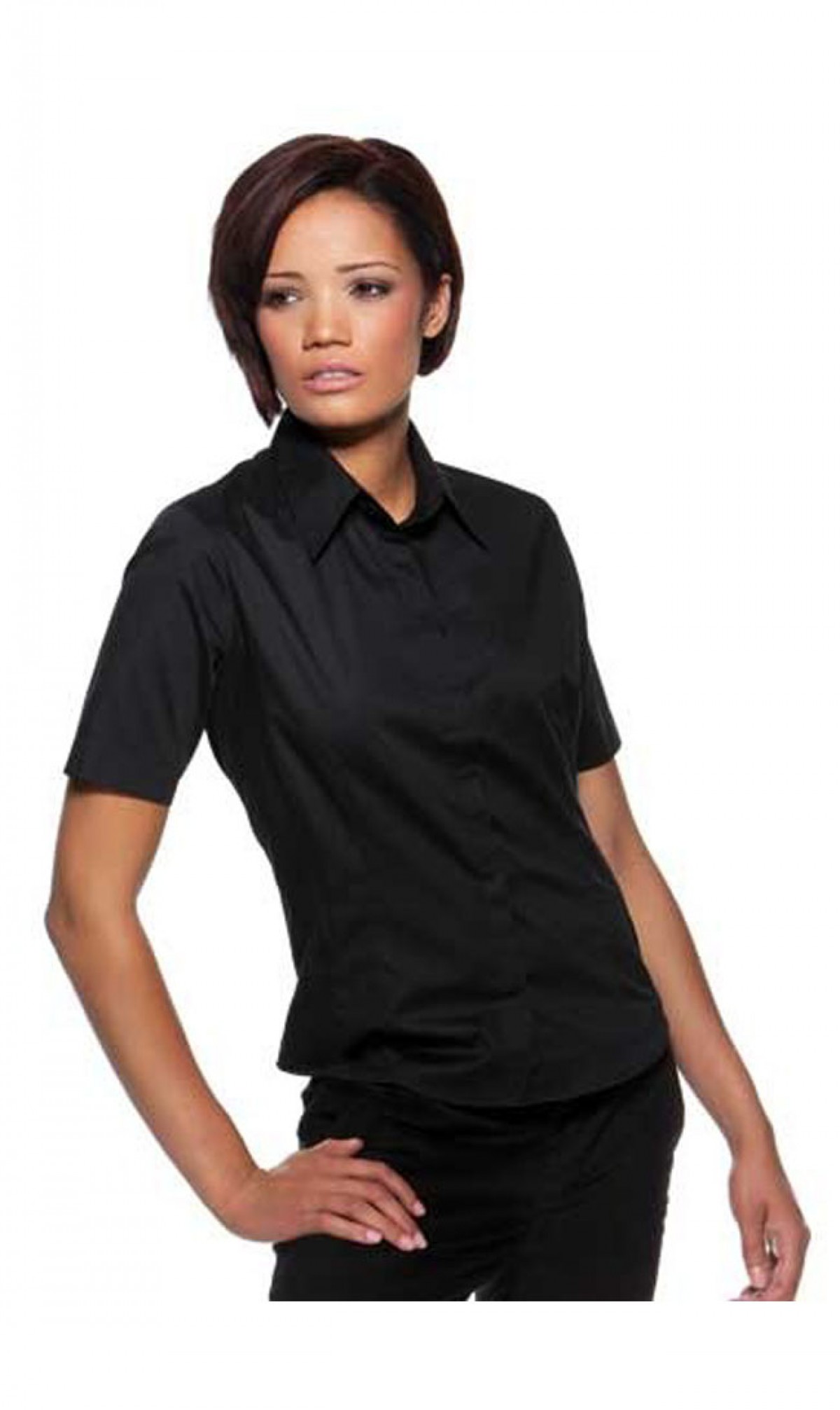 Damska koszula barmańska w kolorze czarnym